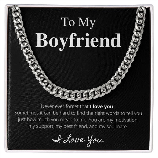 To My Boyfriend - Cuban Link Chain