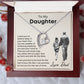 To My Daughter | From Dad | Forever Love Necklace