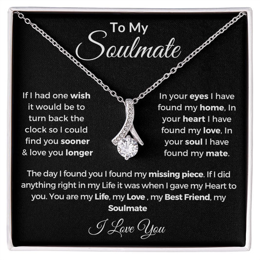To My Soulmate | One Wish | Alluring Beauty Necklace | BLK