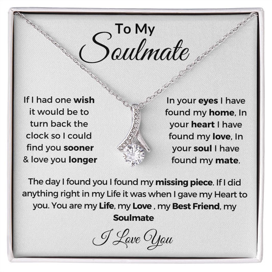 To My Soulmate | One Wish | Alluring Beauty Necklace | WHT