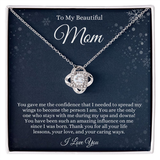 To Mom | Love Knot Necklace | BLU