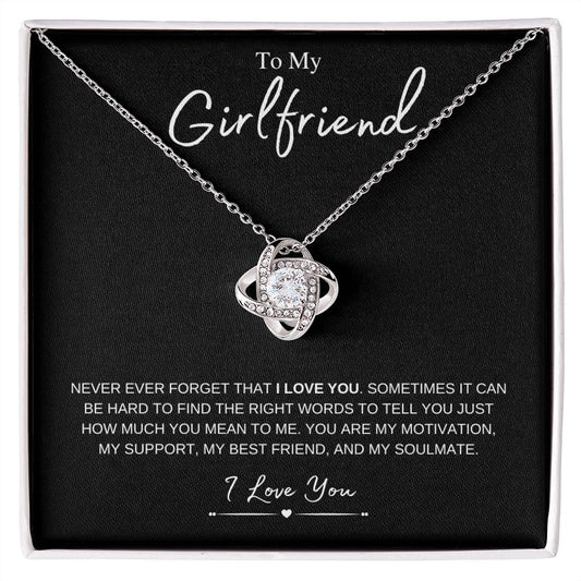 To My Girlfriend - Love Knot Necklace