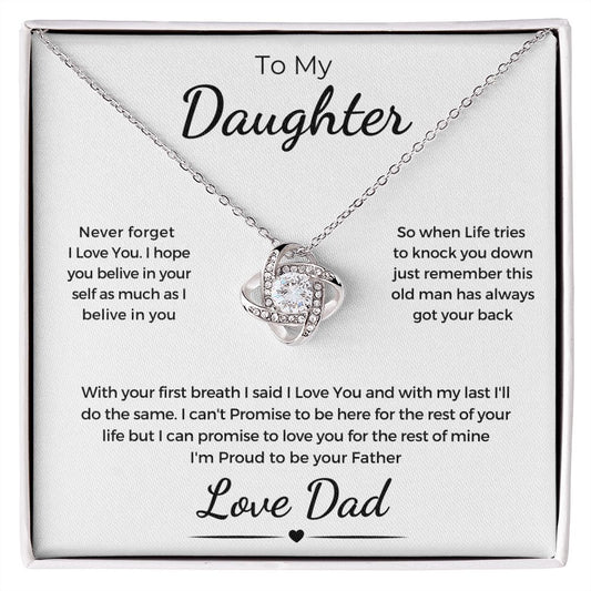 To My Daughter | From Dad | Love Knot