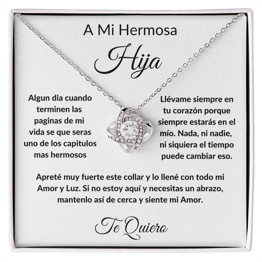 A Mi Hermosa Hija | Love Knot Necklace | Spanish #2