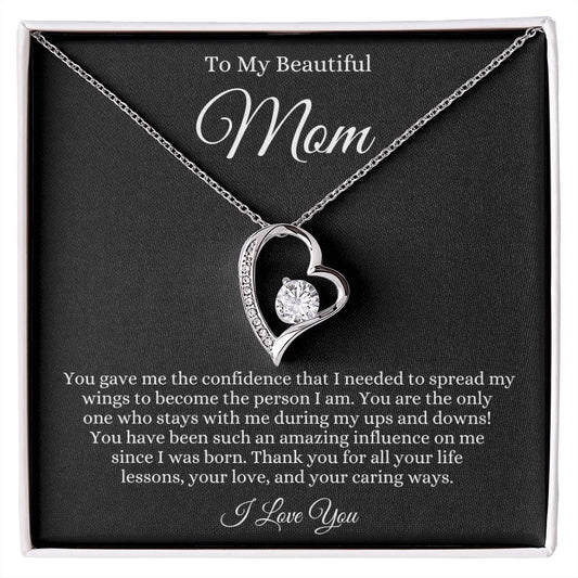 To Mom | Forever Love Necklace | BLK