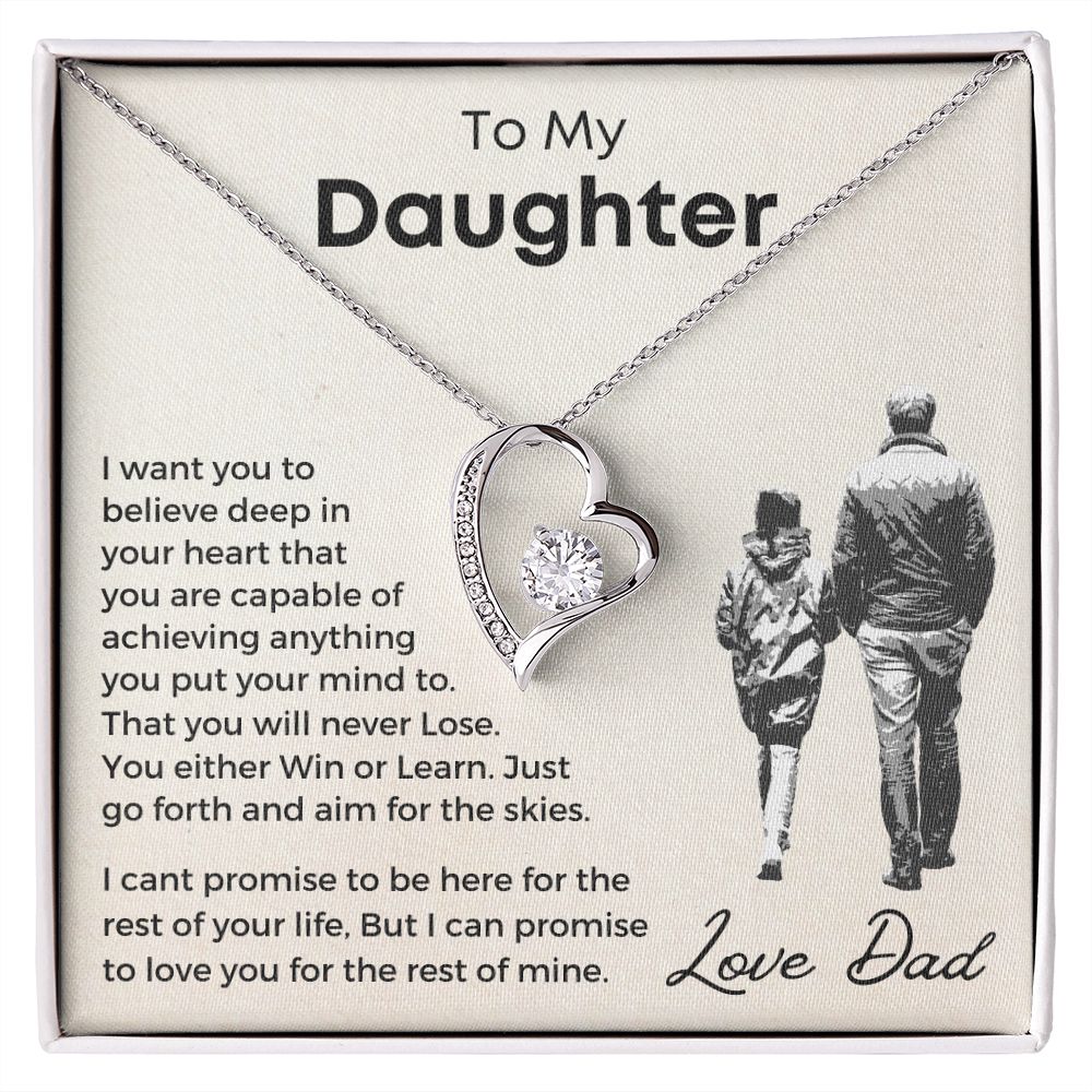 To My Daughter | From Dad | Forever Love Necklace