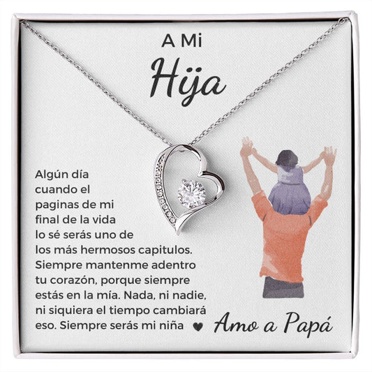 A Mi Hija | Forever Love Necklace | Father & Daughter | Spanish #6